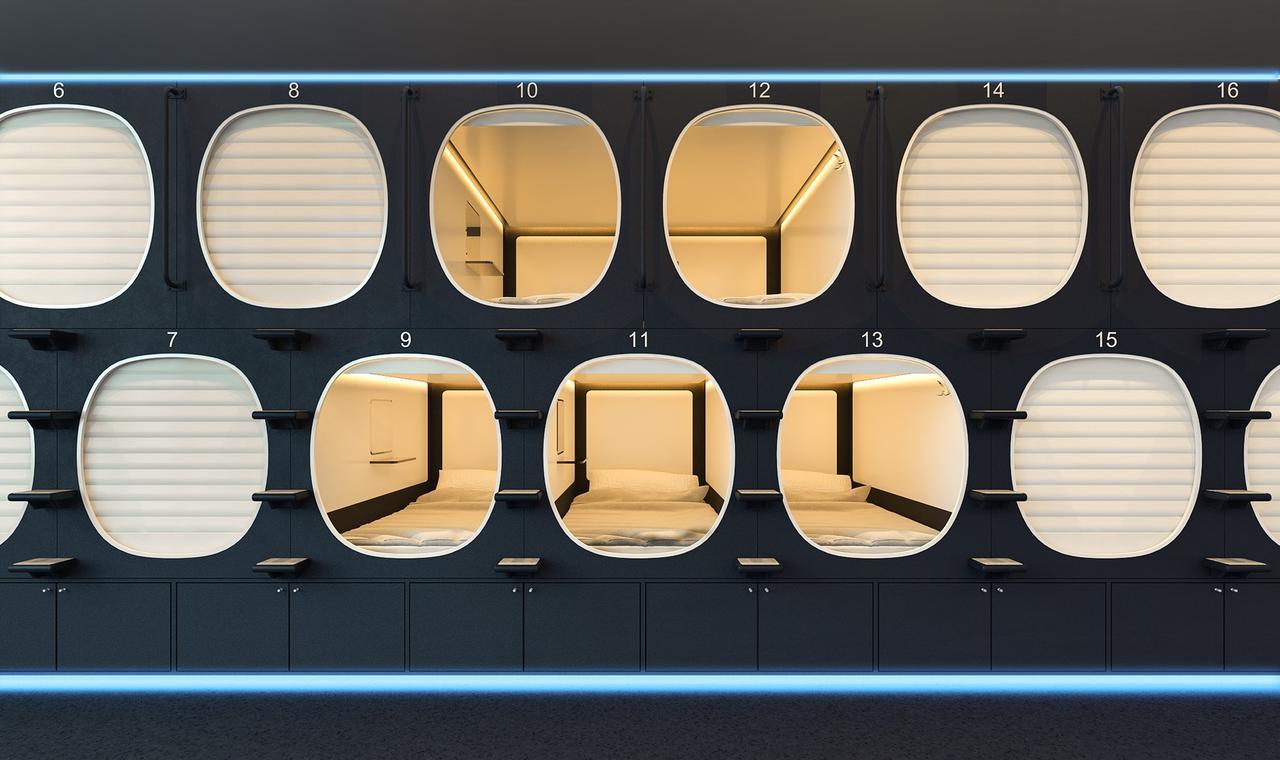 Qube Capsule Hotels Moscow Ngoại thất bức ảnh